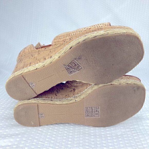 Dolce Vita Otto Espadrille Womens Size 9.5 Tan Woven Rattan Wedge Platform Heels - Picture 10 of 11